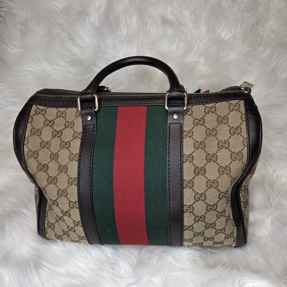 Gucci Sherryline 3 Pc Set. Boston Bag, Wallet, and Keyholder Card Case. - Picture 3 of 12